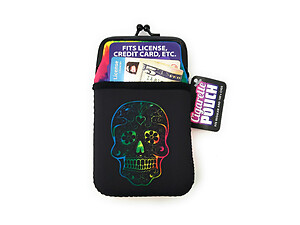 Colorful & Fun Neoprene Cigarette Pouch with Snap Clasp Closure