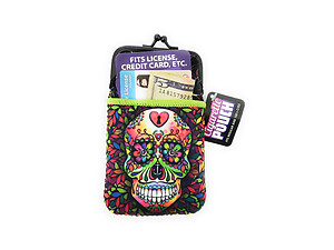 Colorful & Fun Neoprene Cigarette Pouch with Snap Clasp Closure