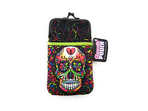 Colorful & Fun Neoprene Cigarette Pouch with Snap Clasp Closure