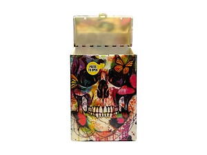 Colorful Plastic Design Cigarette Hard Case Pack Holder Fits 100's