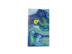 Blue Swirl Plastic Design Cigarette Hard Case Pack Holder Fits 100's