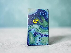 Blue Swirl Plastic Design Cigarette Hard Case Pack Holder Fits 100's