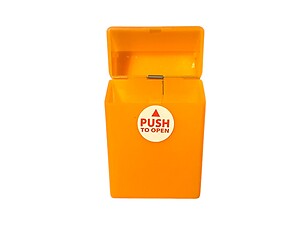 Orange Neon Glow In The Dark Cigarette Hard Case Pack Holder Fits Kings