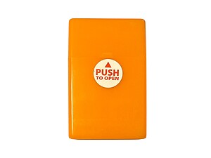 Orange Neon Glow In The Dark Cigarette Hard Case Pack Holder Fits Kings