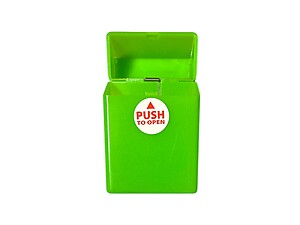 Green Neon Glow In The Dark Cigarette Hard Case Pack Holder Fits Kings