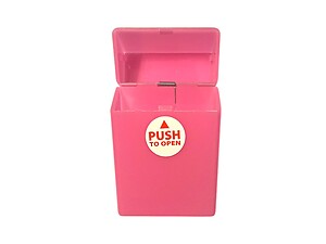 Pink Neon Glow In The Dark Cigarette Hard Case Pack Holder Fits Kings