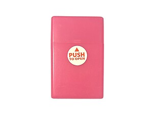Pink Neon Glow In The Dark Cigarette Hard Case Pack Holder Fits Kings