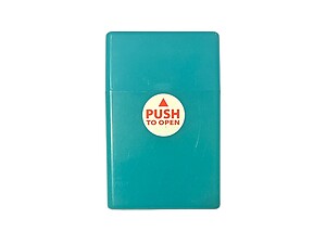 Blue Neon Glow In The Dark Cigarette Hard Case Pack Holder Fits Kings