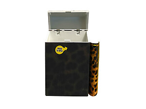 Plastic Design Cigarette Hard Case Holder Fits 100's with Metal Lighter Case
