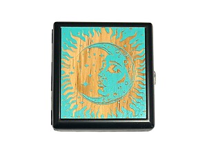 Engraved Wood Double Sided Wallet or Cigarette Case for Kings