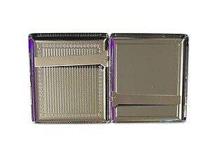 Engraved Wood Double Sided Wallet or Cigarette Case for Kings