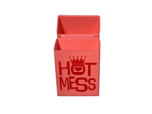 Hot Mess Colorful & Fun Silicone Cigarette Case Fits Kings