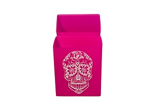 Skull Colorful & Fun Silicone Cigarette Case Fits Kings