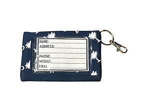 Palmetto Moon Neoprene Zippered Student ID Case with Key Ring