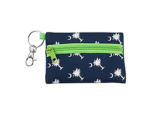 Neoprene Zippered Student ID Case with Key Ring (Palmetto Moon)