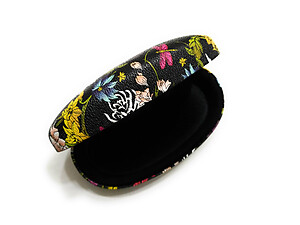 Flower Pattern Hard Clamshell Eyeglass / Sunglass Case