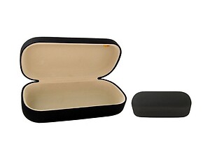 Black Large Leather Hard Sunglass Case