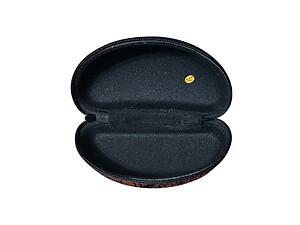 Red Tiger Print Zipper Sunglasses / Eyeglasses Case