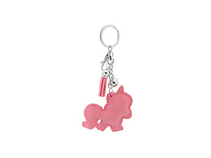 Unicorn Tassel Bling Faux Suede Stuffed Pillow Key Chain Handbag Charm