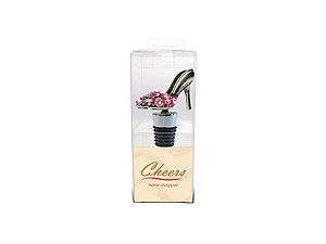 Metal High Heel Shoe Wine Stopper