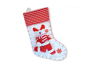 Reindeer Classic Red Christmas Stocking