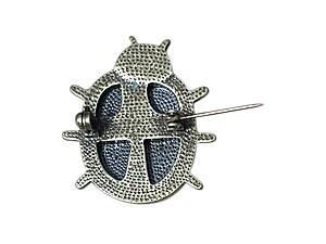 Dream Love Laugh Enjoy Crystal Stone Lady Bug Brooch