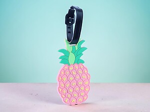 Pink Pineapple ~ Travel Suitcase ID Luggage Tag and Suitcase Label