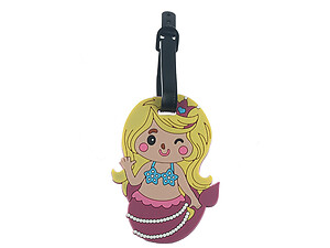 Baby Mermaid ~ Travel Suitcase ID Luggage Tag and Suitcase Label