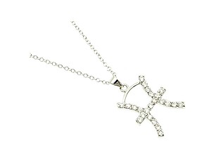 Pisces Cubic Zirconia Horoscope Necklace