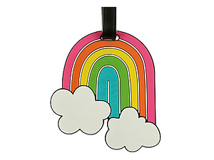 Colorful Rainbow ~ Travel Suitcase ID Luggage Tag and Suitcase Label