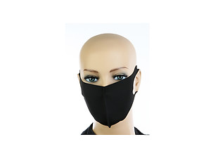 Classic Black Protective Face Mask Washable Reusable ~ Style 840D