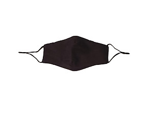 Black Soft Cotton Embossed Mask Washable Reusable