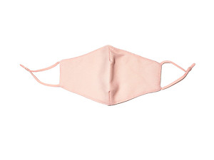 Pink Soft Cotton Embossed Mask Washable Reusable