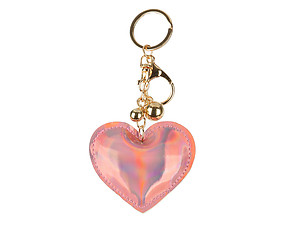 Vinyl Iridescent Holographic Stuffed Pillow Keychain Handbag Charm