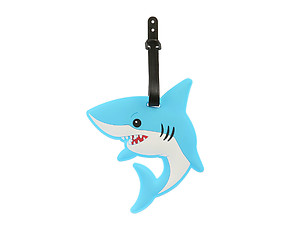 Blue Shark ~ Travel Suitcase ID Luggage Tag and Suitcase Label
