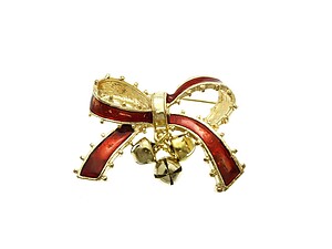 Jingle Bells Pin & Brooch in Goldtone