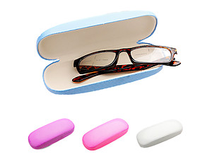 Bling Print Small Hard Clamshell Eyeglass / Sunglass Case