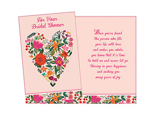 Never Let Go ~ Bridal Shower Card