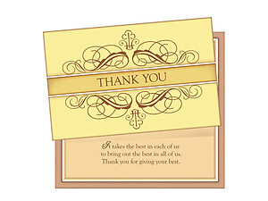 Giving Your Best ~ Thank You Card
