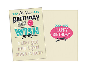 Make A Wish ~ Happy Birthday Card