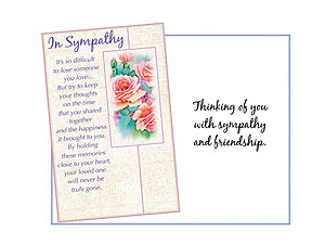 Thinking Of You ~ Sympathy Card