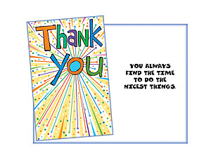 Find The Time ~ Thank You Card