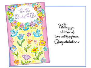 A Lifetime Of Love ~ Bridal Shower Card