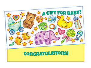 A Gift For Baby ~ Gift Card / Money Holder