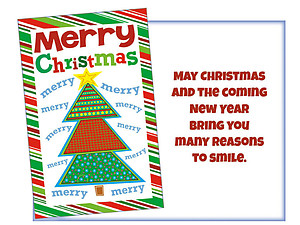 Many Reasons To Smile ~ 6 Pack Holiday Greeting Cards