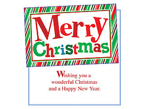 Wonderful Christmas ~ 6 Pack Holiday Greeting Cards