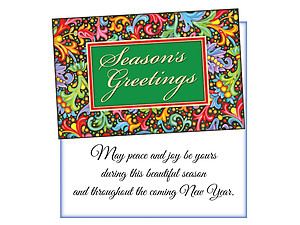 Peace And Joy ~ 6 Pack Holiday Greeting Cards