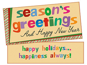 Happiness Always ~ Christmas Holiday Gift Card or Money Holder