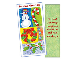 Happiness During The Holidays ~ Christmas Holiday Gift Card or Money Holder