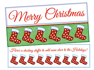 A Stocking Stuffer ~ Christmas Holiday Gift Card or Money Holder